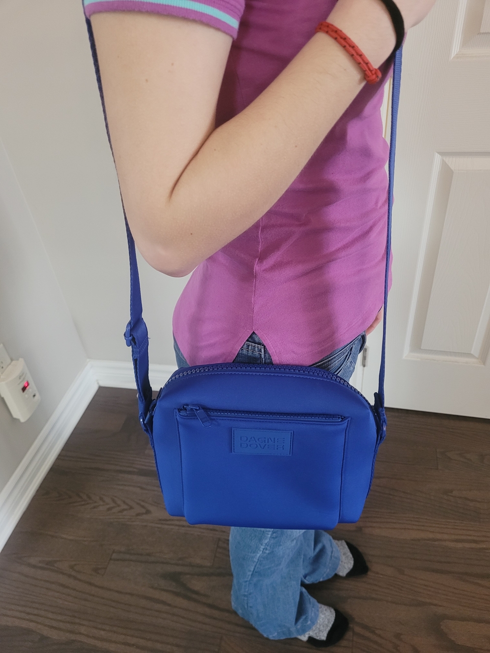 Dagne Dover Royal Blue Neoprene Crossbody - Picture 2 of 14